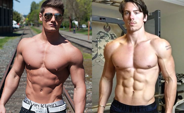 Ripped male physique
